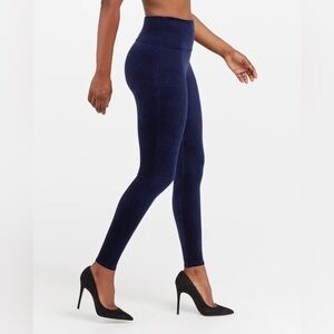 NWT! Spanx Velvet Leggings 💙 Lapis Blue, Women’s Medium